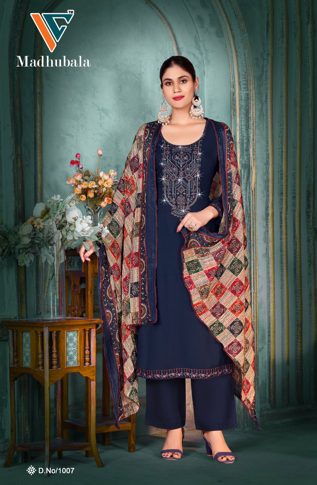 Madhubala Vol 1 By Vandana C Rayon Dress Material Wholesale In India