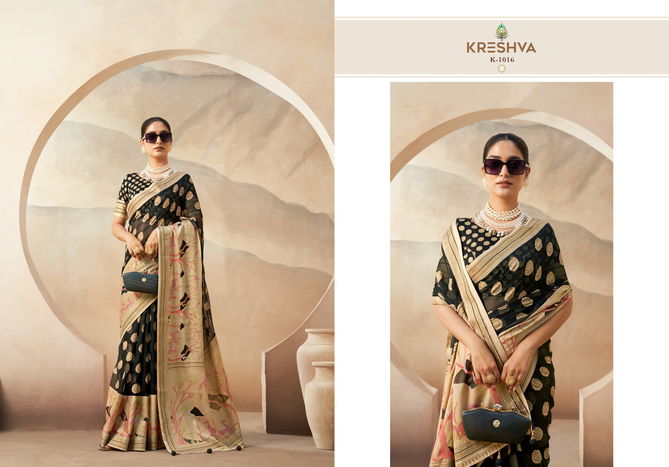 Ahiliya By Kreshva Banarasi Pv Georgette Party Wear Saree Online Wholesale