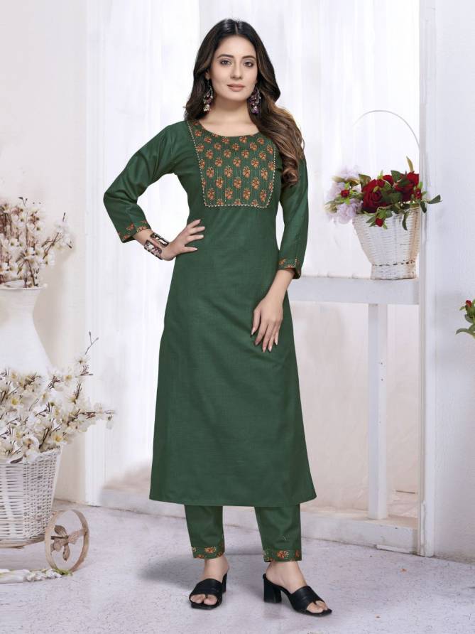 Gng 1114 Fancy Wear Cotton Latest Designer Kurti With Bottom Collection