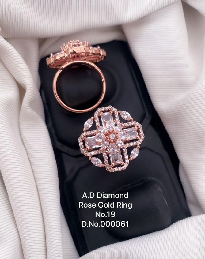 AD Rose Gold Ring  Exporters in India