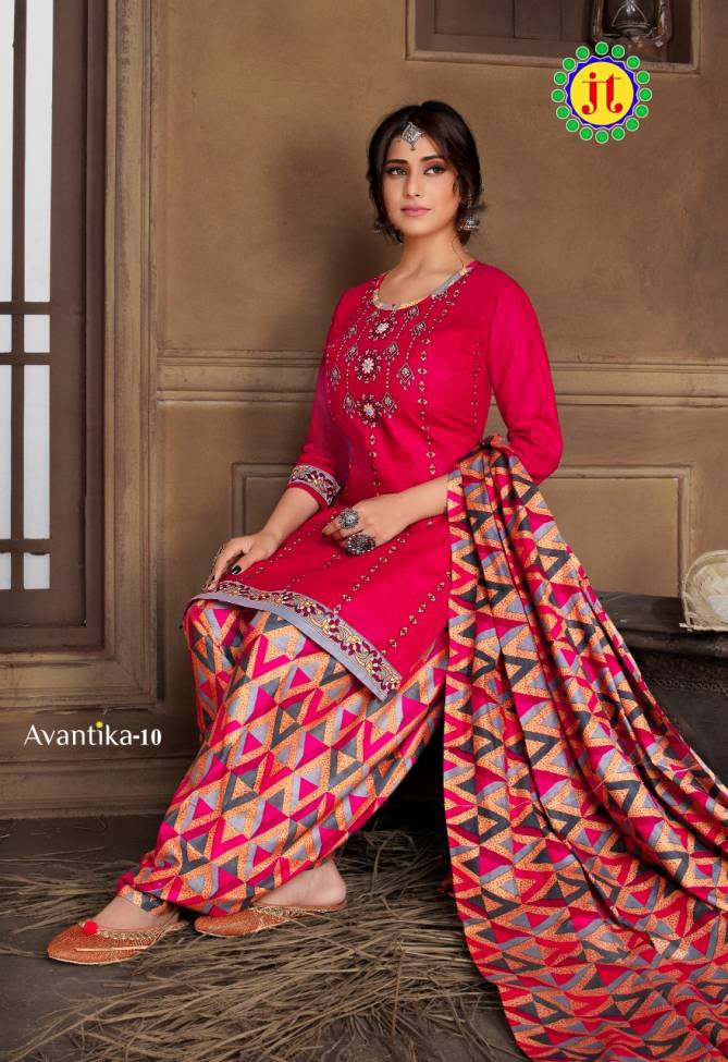 Jt Avantika 10 Latest fancy Regular Wear Printed Readymade Salwar Suit Collection
