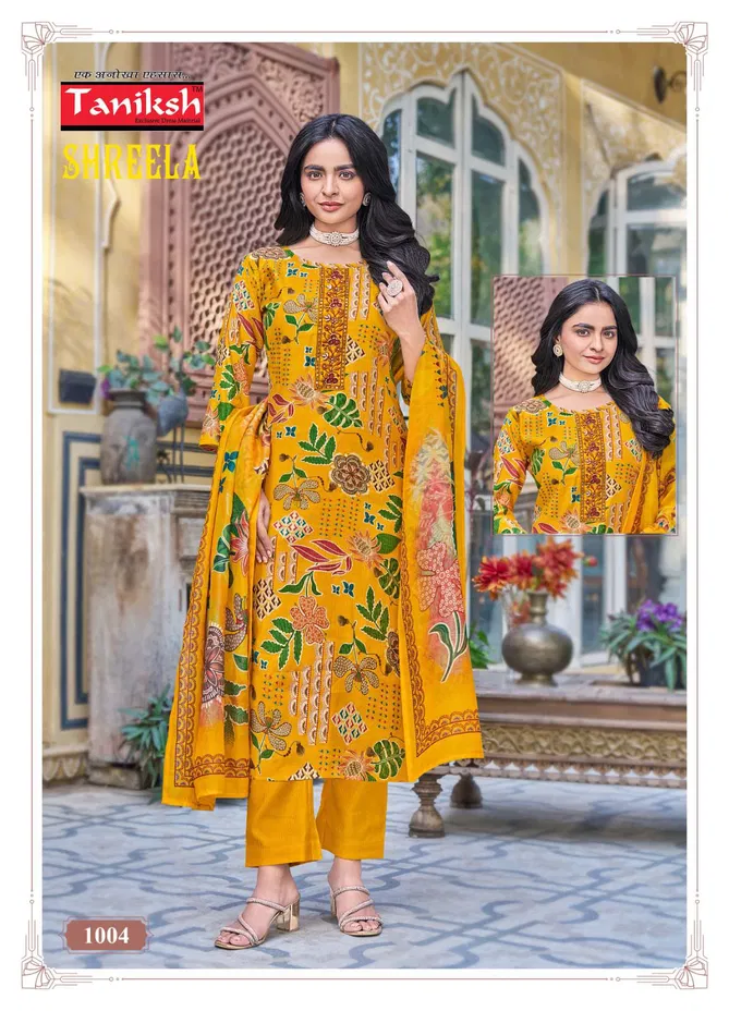 Shreela Vol 1 By Taniksh Printed Kurti With Bottom Dupatta Suppliers In India