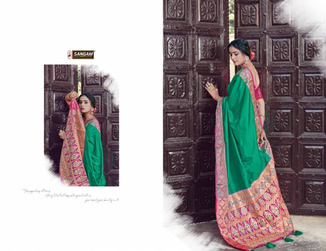 Sangam Sea Latest Fancy Designer Heavy Festive Wear Pure Silk Saree Collection
