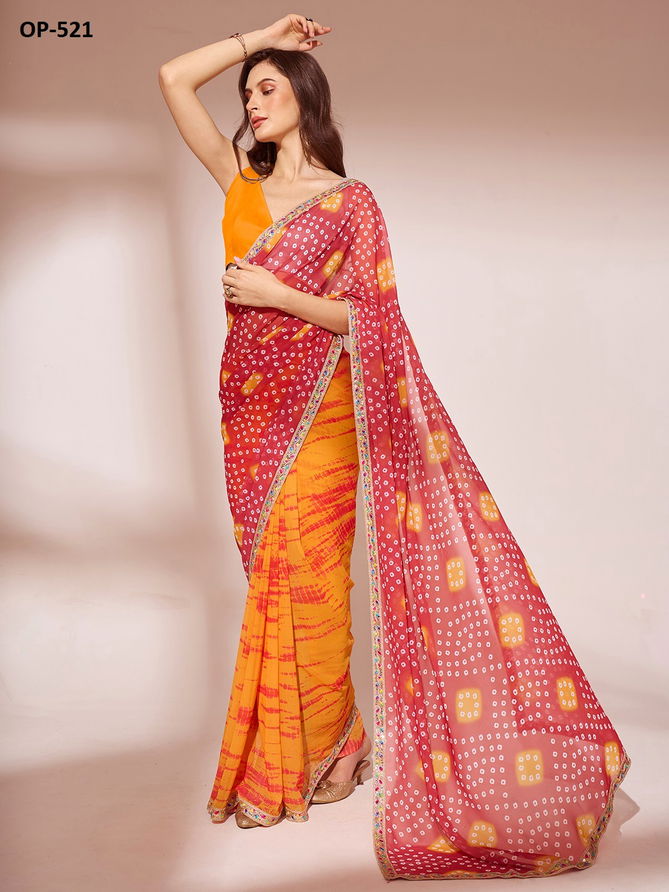 Laxminam OP 521 Georgette Daily Wear Saree Wholesalers In Delhi