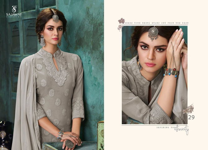 Sajawat Lakhnavi Vol 4 Exclusive Latest Heavy Designer Festive Wear Salwar Suit Collection 