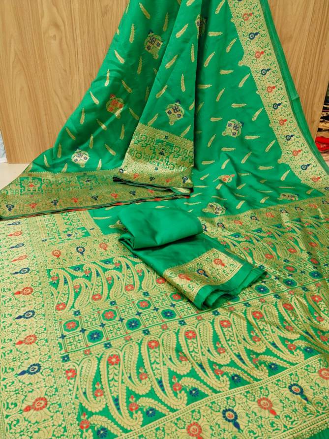 Janki BJ630 Latest Designer Festive Wear Banarasi Jacquard Saree Collection