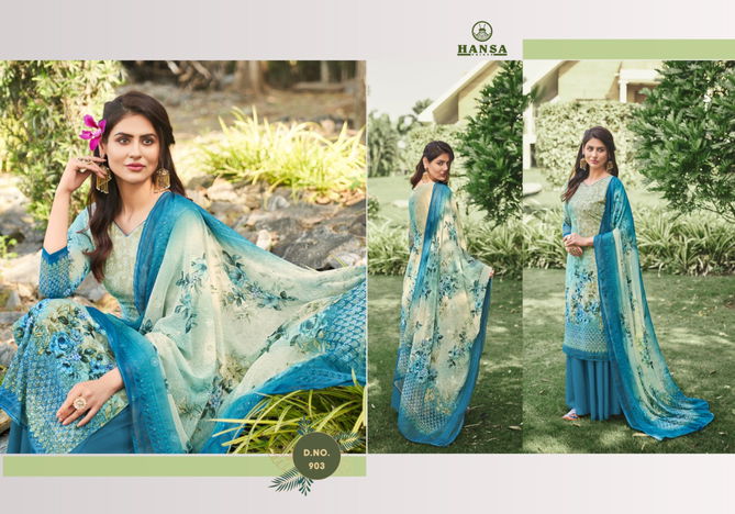 HANSA VANSHIKA Latest fancy Festive Wear Georgette Digital Print With Work Heavy Salwar Suit Collection