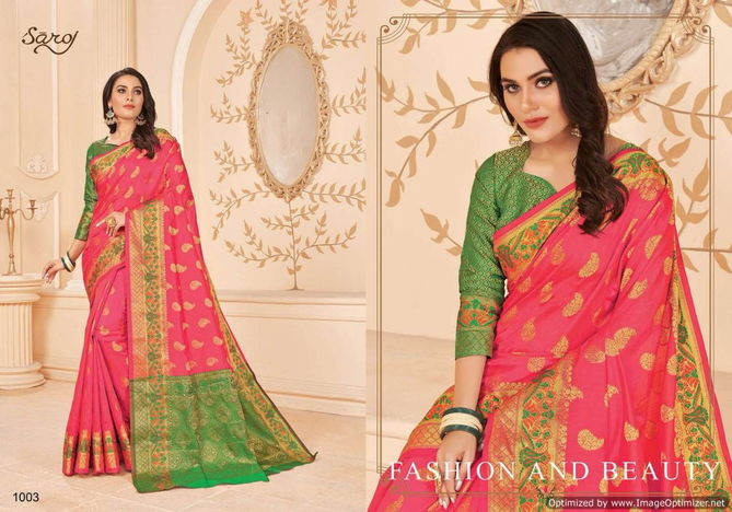 Saroj Avishka Latest Collection Of Designer Party Wear Wedding Wear Silk Saree Collection 