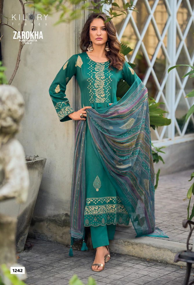 Zarokha Vol 2 By Kilory Jam Cotton Printed Salwar Kameez Expoters In India