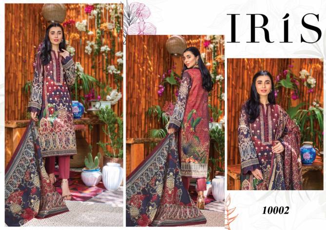 Iris 10 Latrst Fancy Designer Fancy Casual Wear Cotton Karachi Dress Materials Collection
