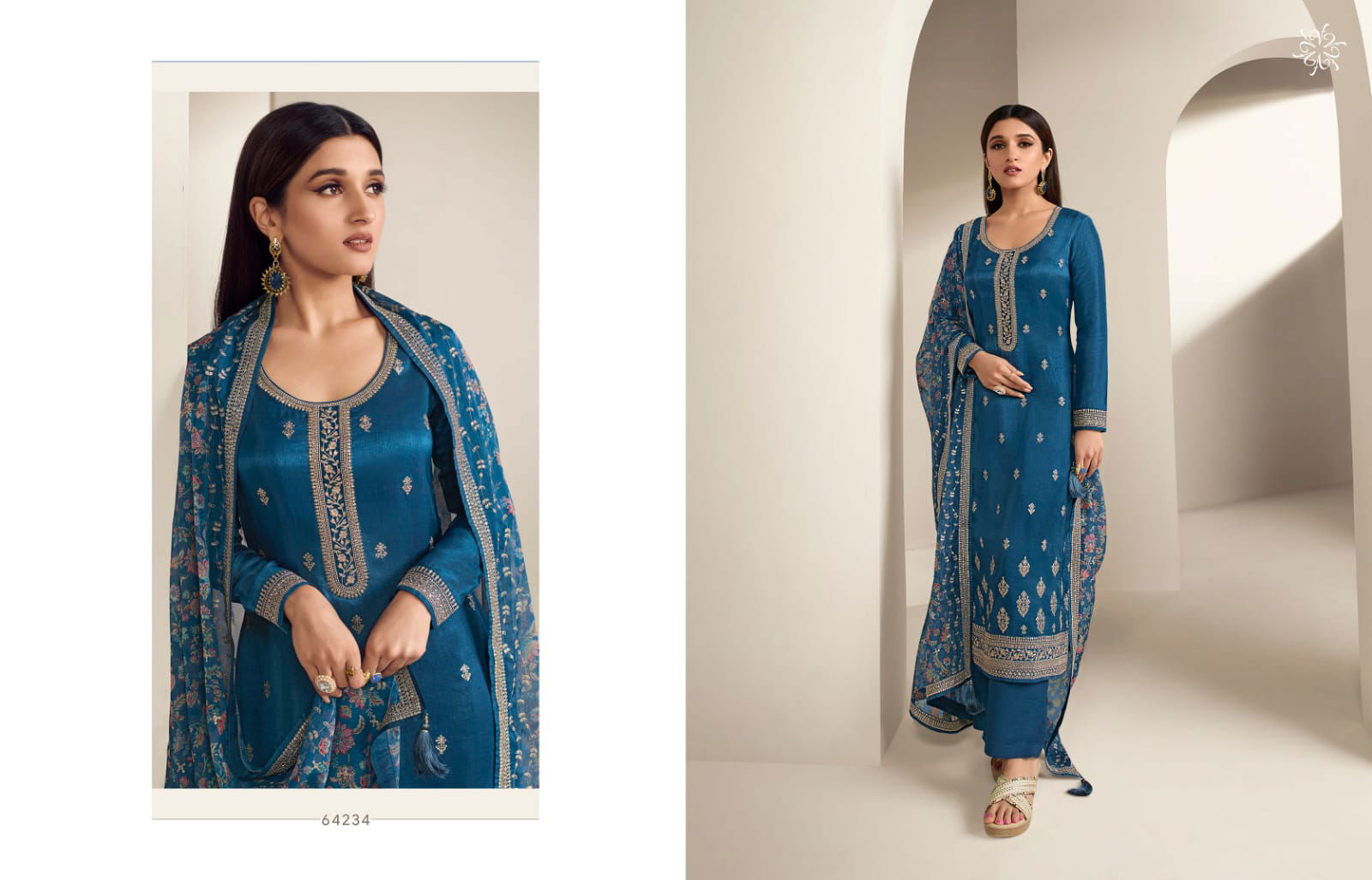 Vinay Kaseesh Aashna Vol 2 Embroidery Silk Designer Salwar Suits
