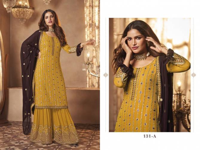 Super Hit 131 Fancy Festive Wear Heavy Georgette Embroidery Salwar Kameez Collection