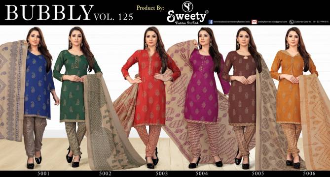 Sweety Bubbly Vol 125 Latest Collection Of Printed Pure Cotton Regular wear Dress Material 