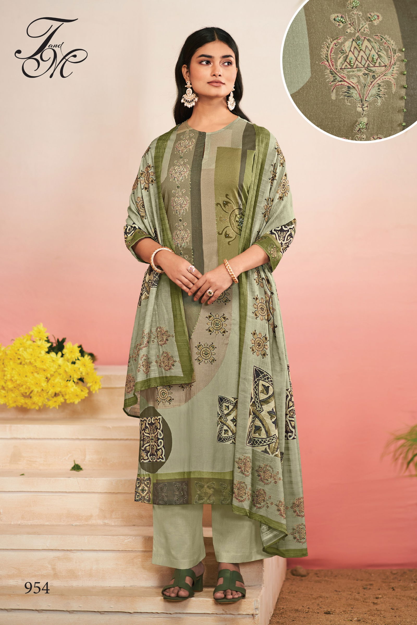 Raheela By T&M Lawn Cotton Dress Printed Material Wholesale Shop In Surat