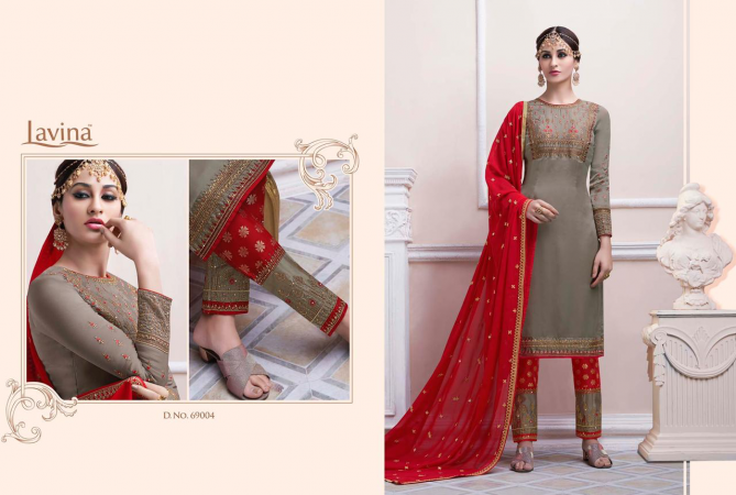 Lavina 69 Series Fancy latest Designer Festive Wear Heavy Georgette Embroidered Salwar Kameez Collection
