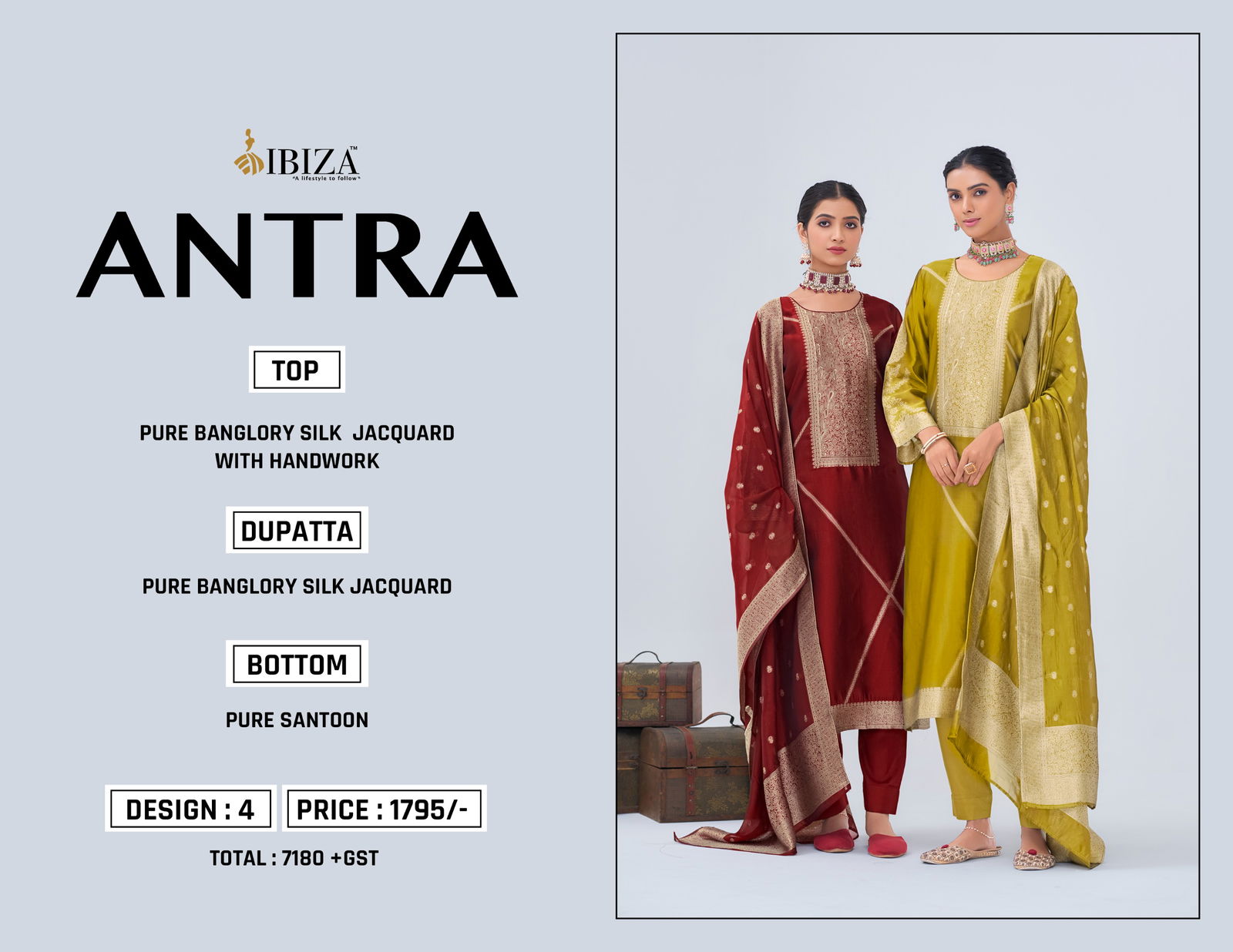 Antra By Ibiza Banglory Silk Surat Salwar Kameez Wholesale Market