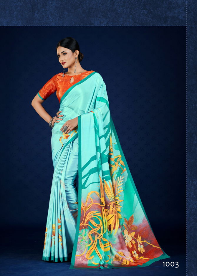 Roma By Jivora Crepe Digital Printed Casual Wear Saree Wholesale In India