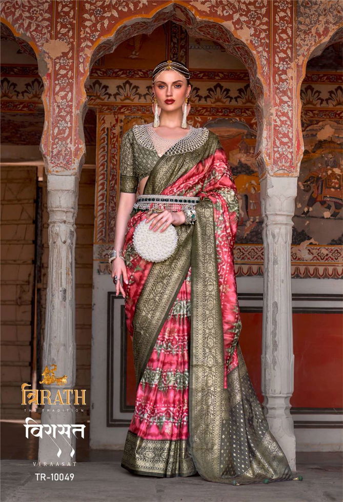 Viraasat 10043 To 10054 By Trirath Casual Wear Sigma Silk Saree Wholesale Online