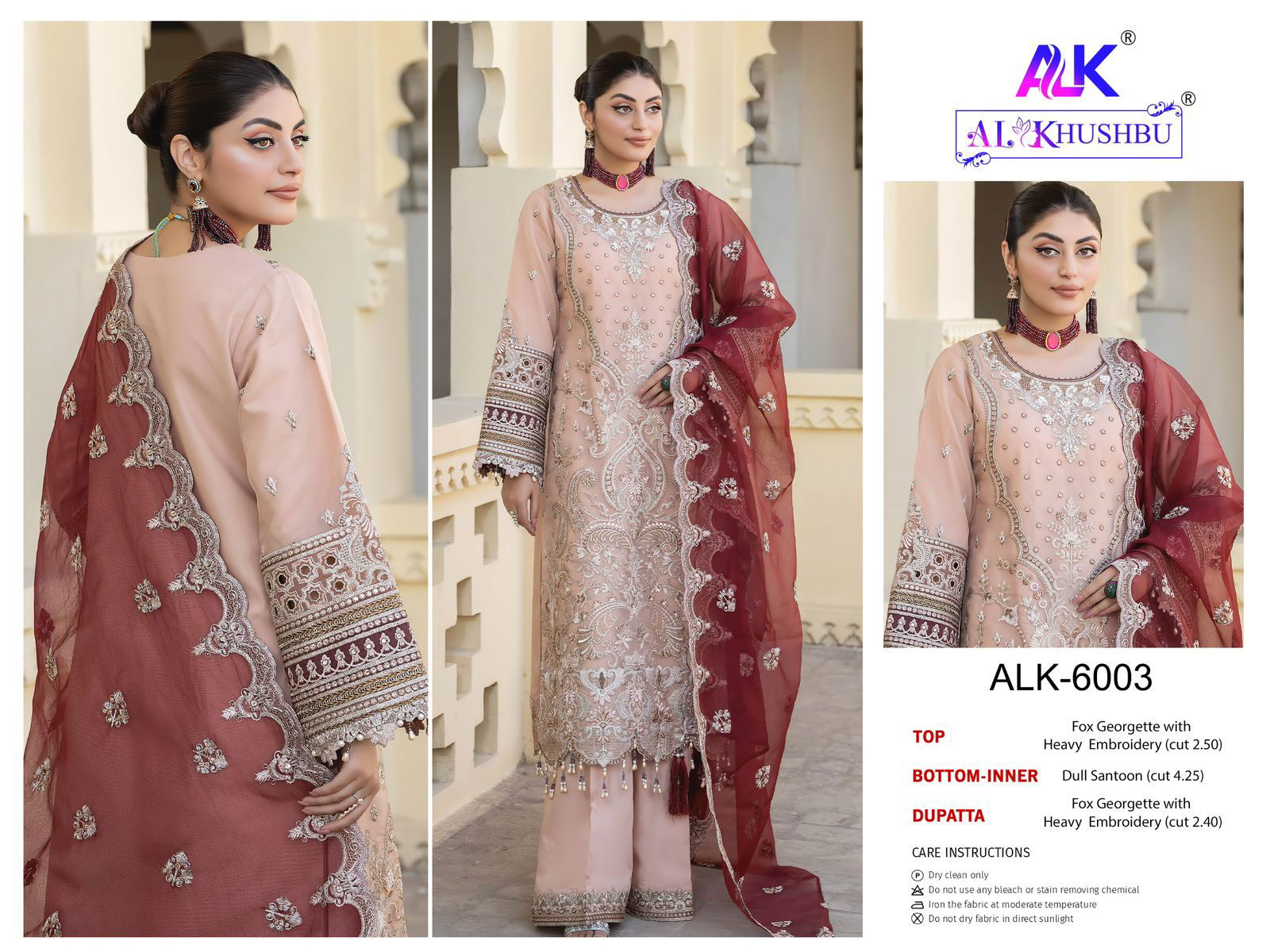 Agha Noor By Al Khushbu Georgette Pakistani Suits Wholesale Shop In Surat