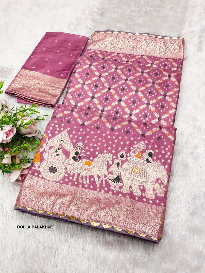 Dolla Palakhi A To F by Murti Nx Printed Viscose Dolla Silk Online Sarees Wholesale