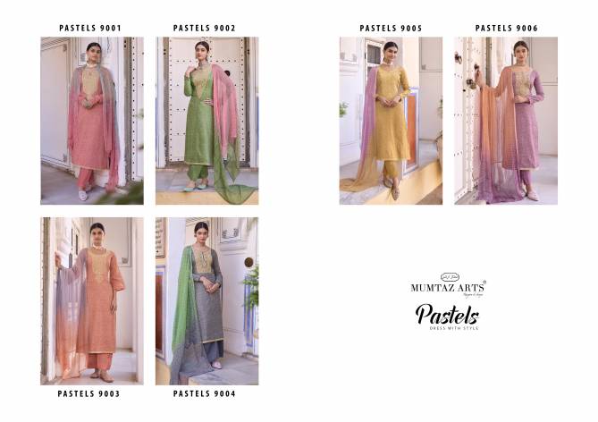 Pastels By Mumtaz Arts Printed Dress Material Wholesale Market In Surat With Price 