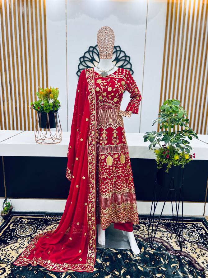 Nsr 787 Embroidery Anarkali Readymade Suits Wholesale Clothing Distributors In India