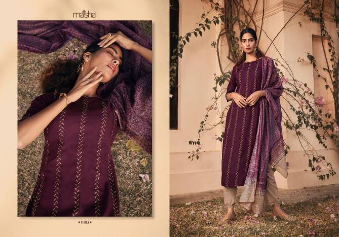 MAISHA ALAYAH Fancy Designer Heavy Festive Wear Pure Rayon With Embroidery Work And Hand Work Salwar Suit Collection