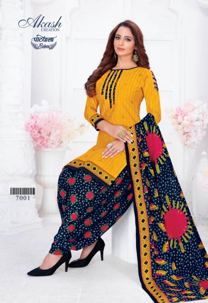 Akash Patiyala Babes Vol 7 Latest Exclusive Printed Cotton Dress Material Collection