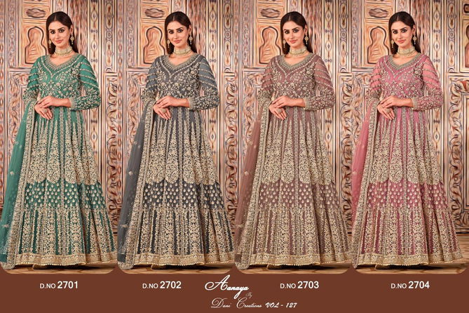 Aanaya Vol 127 By Twisha Net Salwar Suit Wholesale In India