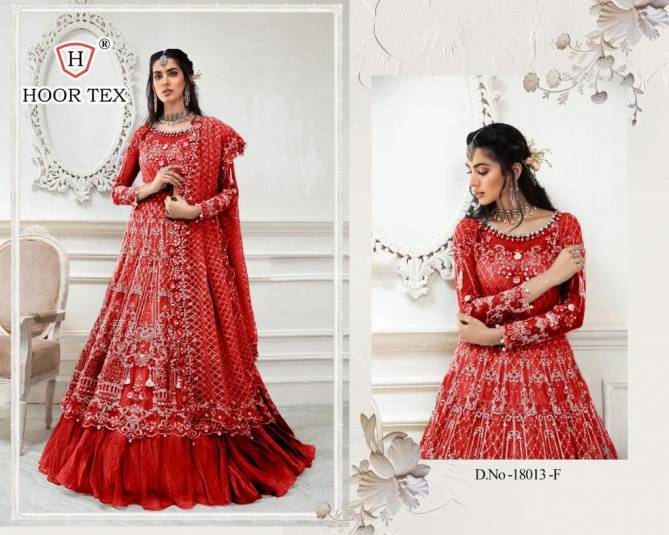 Hoor 18003 Series Latest Fancy Designer Wedding Wear Heavy Embroidery Work Pakistani Salwar Suits Collection
