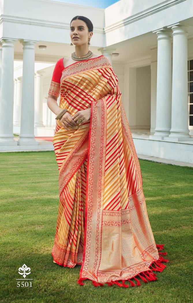 Rajyog Ananya Fesvy Wedding Wear Designer Silk Fancy Wear Saree Collection
