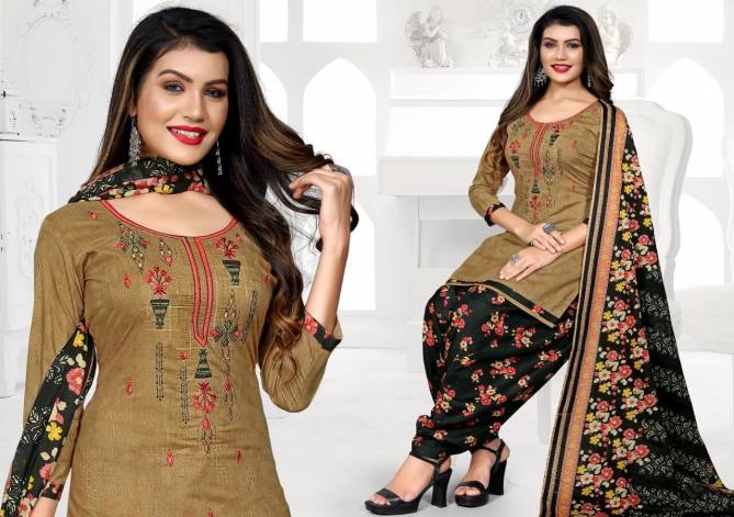 Mastani Patiyala 3 Latest Fancy Designer Heavy Casual Wear Punjabi Style Cotton Dress Material Collection
