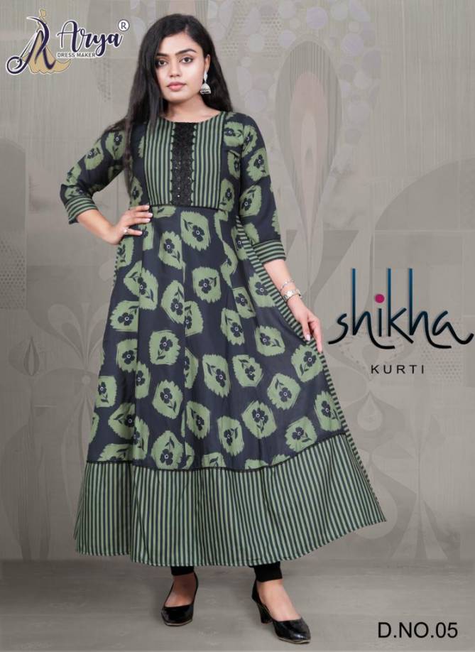 Shikha By Arya Dress Maker Fancy Long Western Kurti Catalog