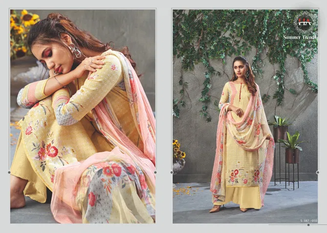 Zulfat Summer Trends Latest Fancy Ethnic Wear Designer Jam Cotton Digital Print Dress Material Collection
