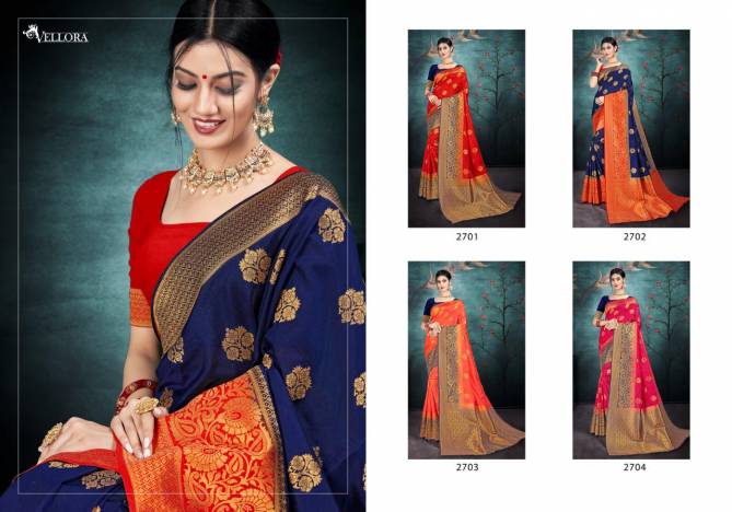 Vellora Vol 17 New Launch Of Latest Party Wear Wedding Wear Banarasi Silk Saree Collection 
