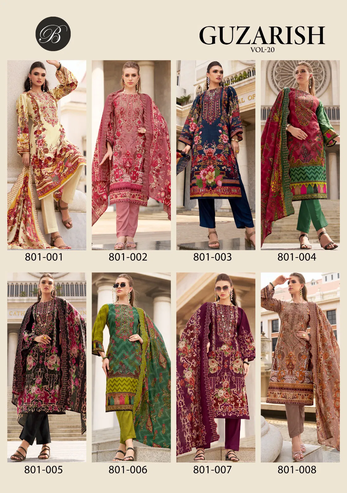  Guzarish by Belliza  Vol 20 Cotton Digital Printed Dress Material