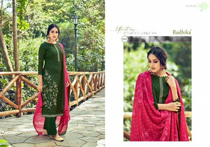 Azara Radhika Kenza 4 Casual Wear Cotton Slub Printed Designer Dress Material