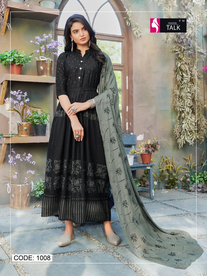 Ft Cocktail 1 Designer Latest Fancy Festive Wear Rayon Kurti With Dupatta Collection
