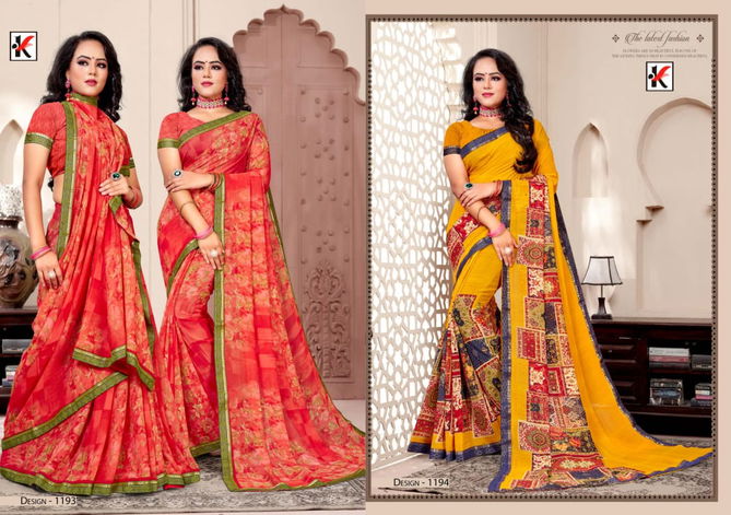 Fuzzy 31 Casual Regular Wear Printed Designer 	Renial Saree Collection
