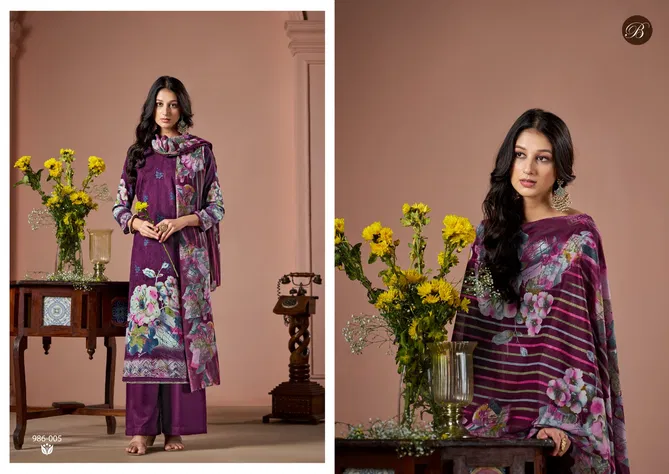 Sabaa By Belliza Viscose Rayon Digital Printed Dress Material Orders In India