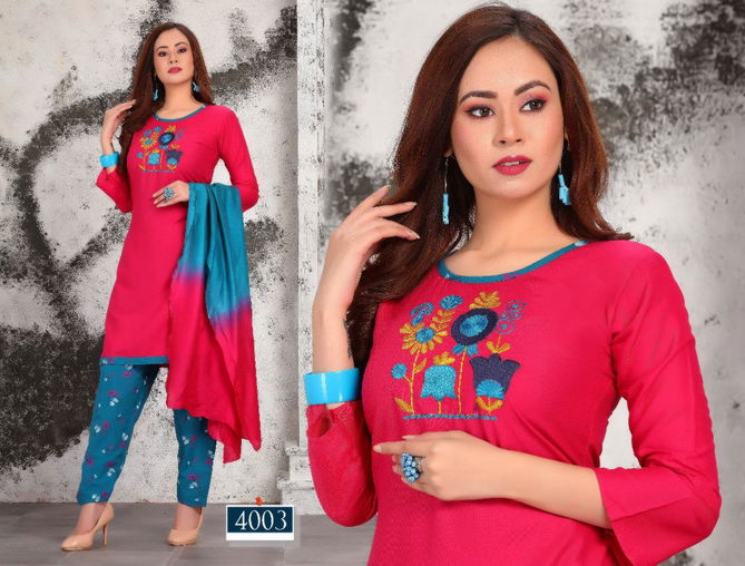 Trendy Gravity Latest Regular Casual Wear Heavy Rayon Embroidery Work Readymade Collection