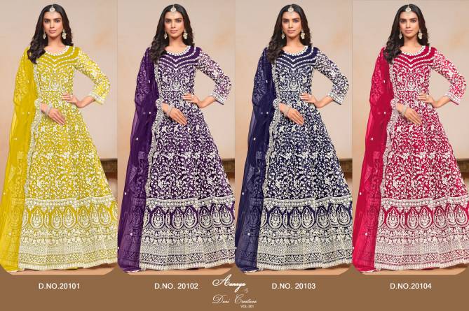 Aanaya Vol 201 By Twisha Net Designer Salwar Suit Suppliers In India