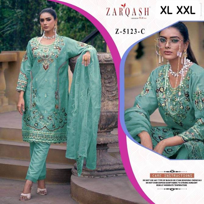 Zarqash Z 5123 A To 5123 D Series Pakistani Salwar Suits Wholesale Online