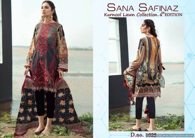 Sana Safinaz Kurnool 4th Edition Designer Pure Lawn Printed Dress Material With Pure Lawn Dupatta