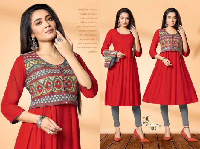 Beauty Queen Sparrow Fancy Designer Casual Wear Rayon Printed Kurti Collection