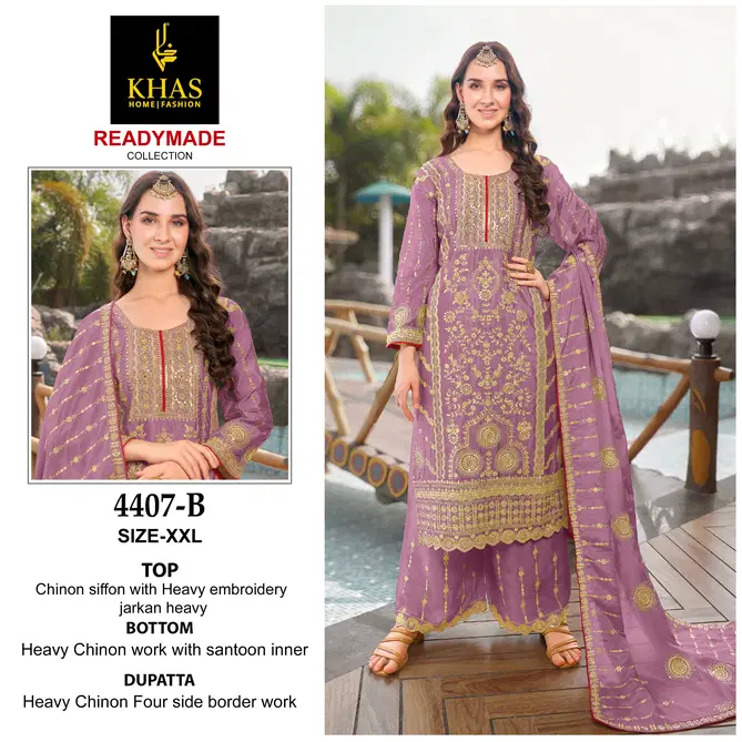 4407 Khas Chinon Pakistani Readymade Suits Orders In India