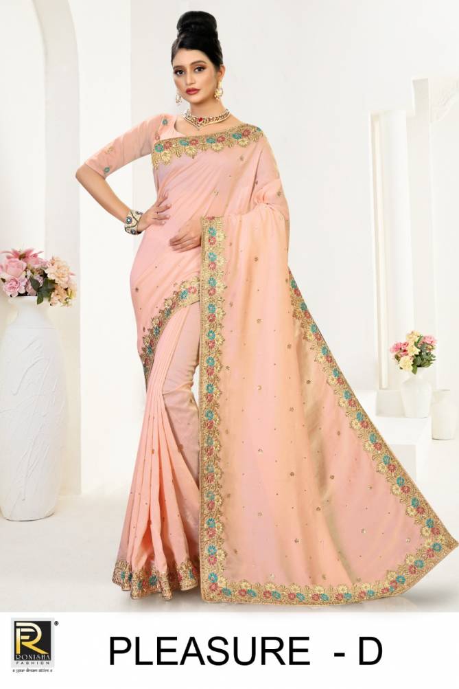 Ronisha Pleasure Festive Wear Art Silk Designer Saree Collection
