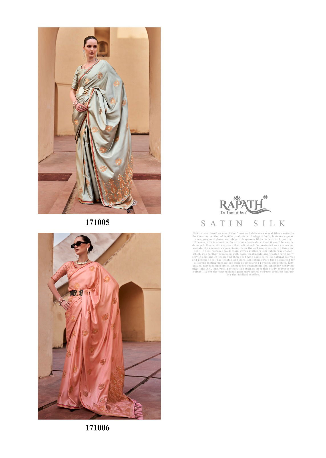 Tathastu Silk By Rajpath Satin Sarees Suppliers In India