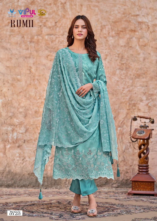 Rumii By Vipul Muslin Embroidery Salwar Kameez Suppliers In India