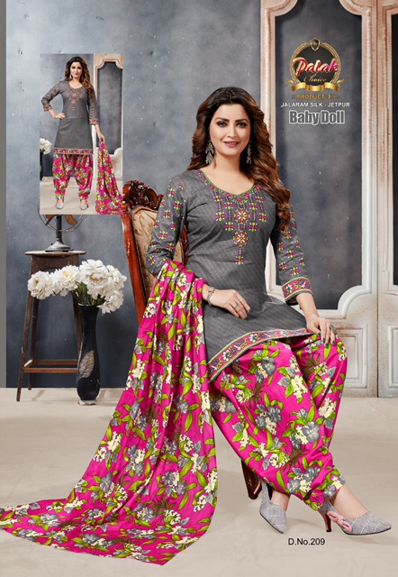 Palak Baby Doll Vol 2 Latest Designer Pure Printed Cotton Dress Material Collection
